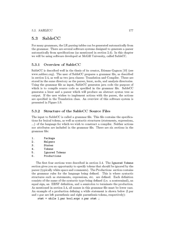 Compiler Design: Theory, Tools, and Examples - Page 177